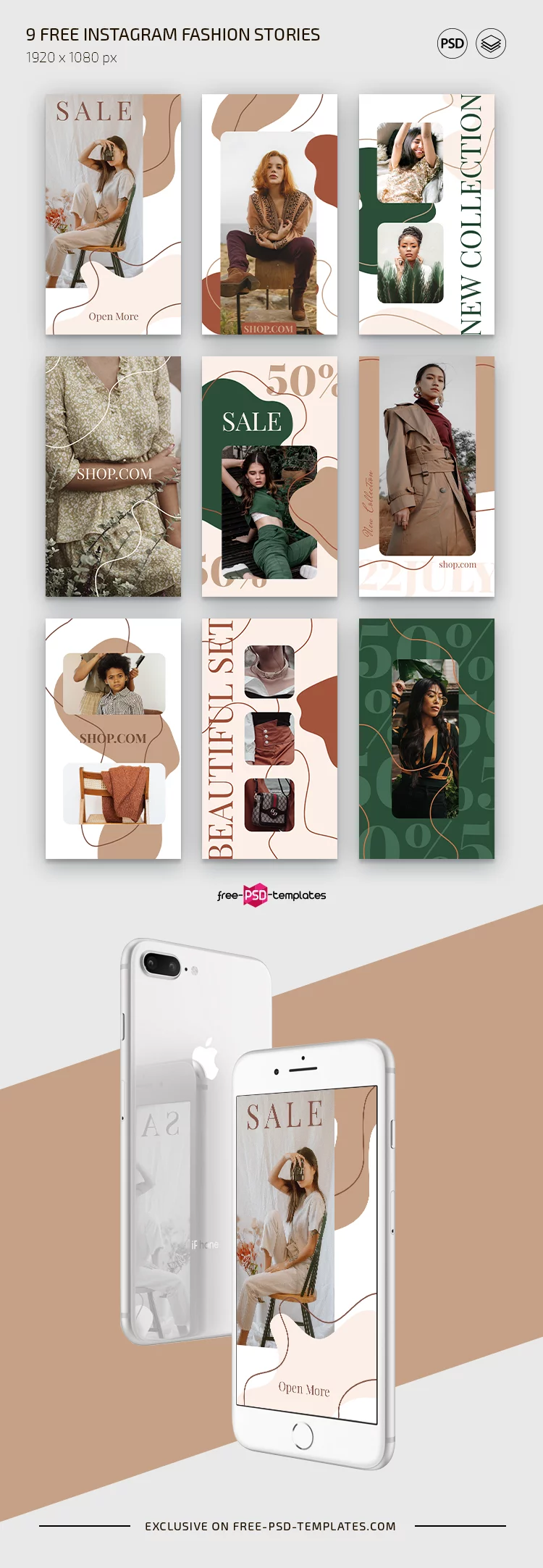 Free Instagram Fashion Stories Template Bundle