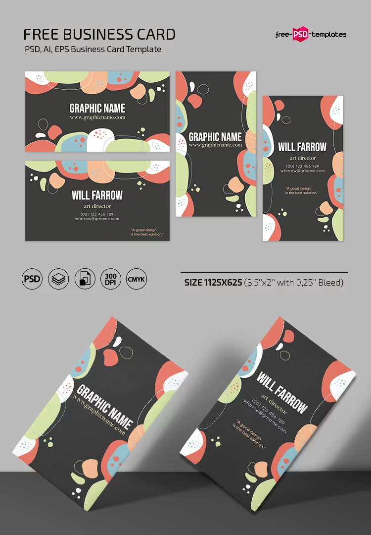 Free Business Card Template PSD