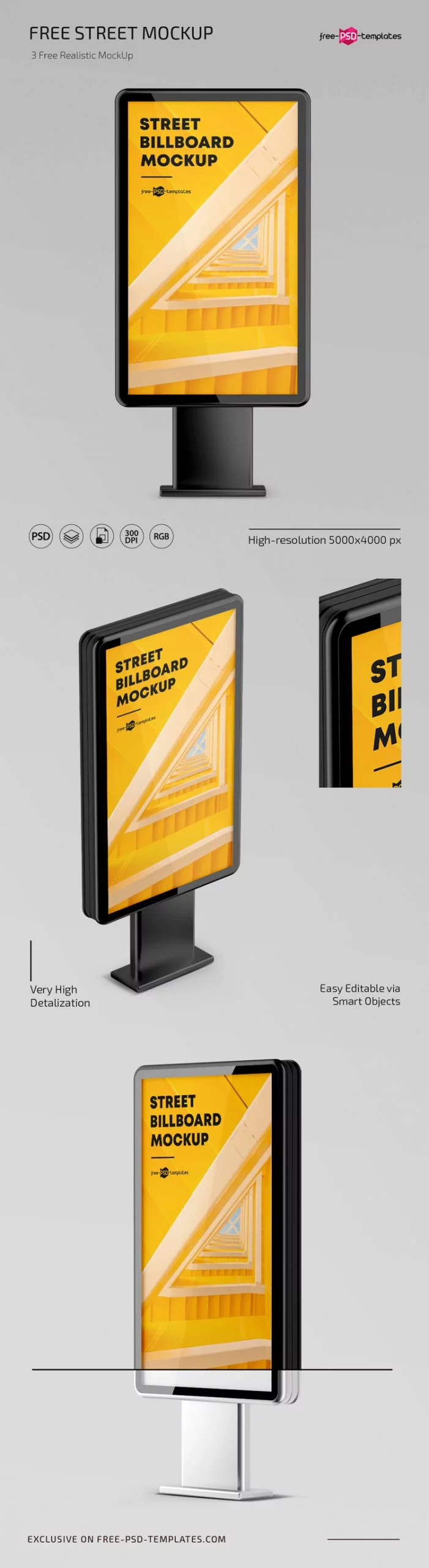 Street Billboard Mockup