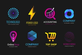 Free Business Logo PSD Templates Set + Vector