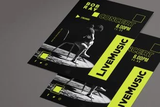 Free Concert Flyer Template PSD