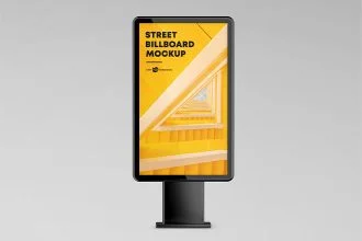 Street Billboard Mockup