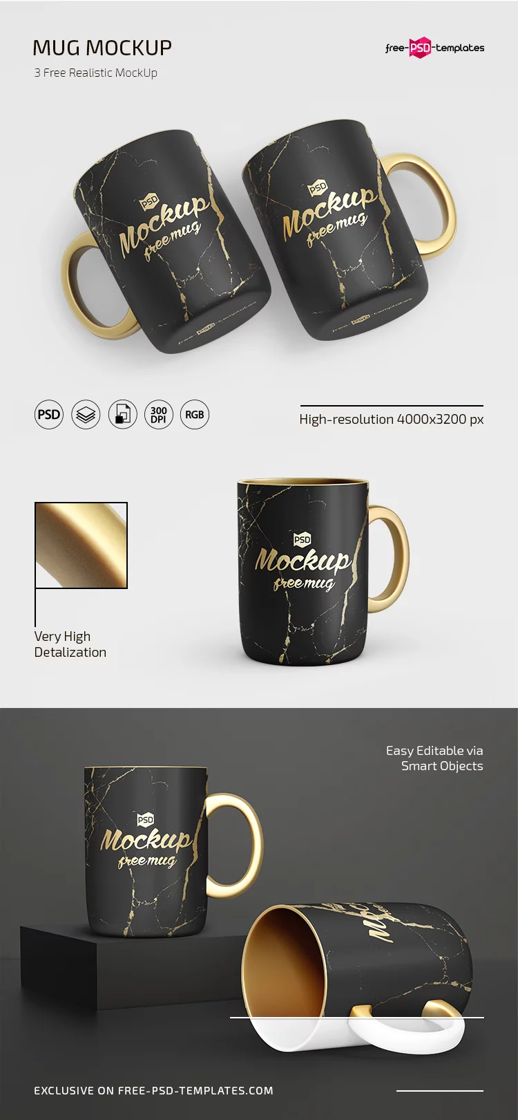 Free Mug Mockup PSD