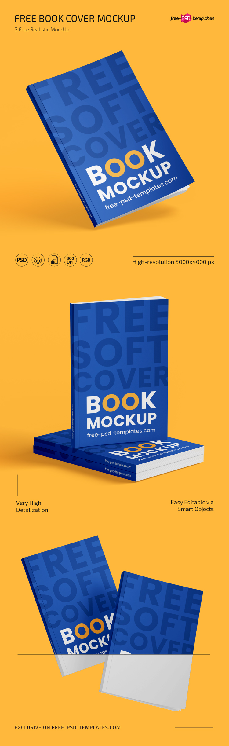 Free Book Cover Mockup