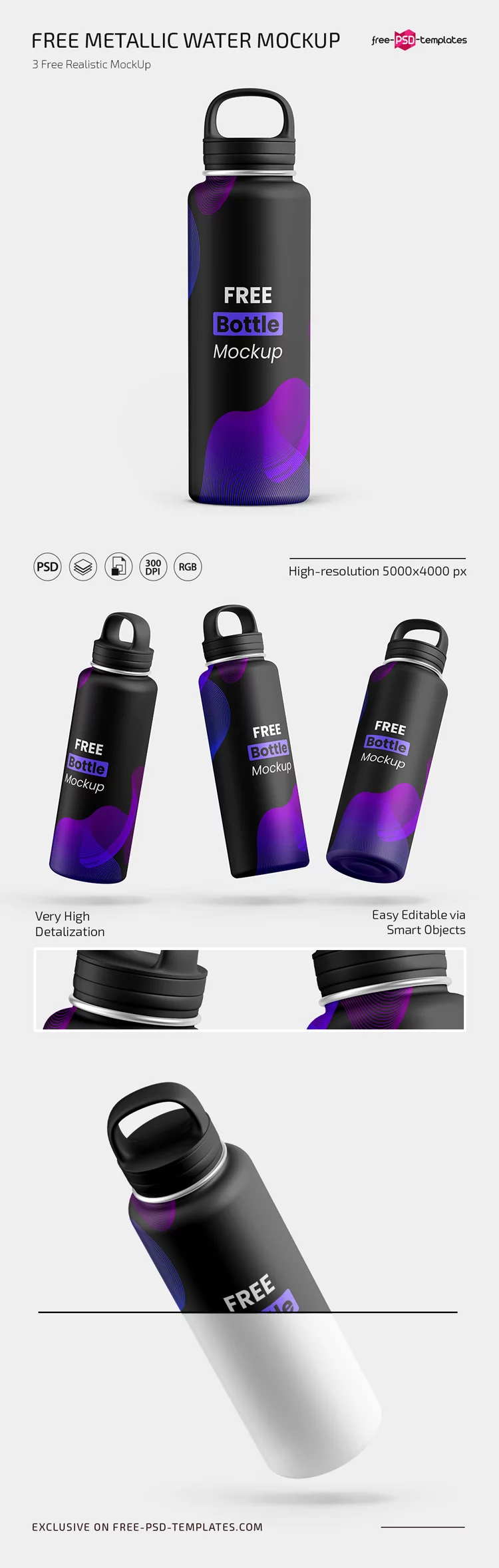 Water Bottle Mockups 17oz Bottle Mockup Drink Bottle Mock up -  Israel