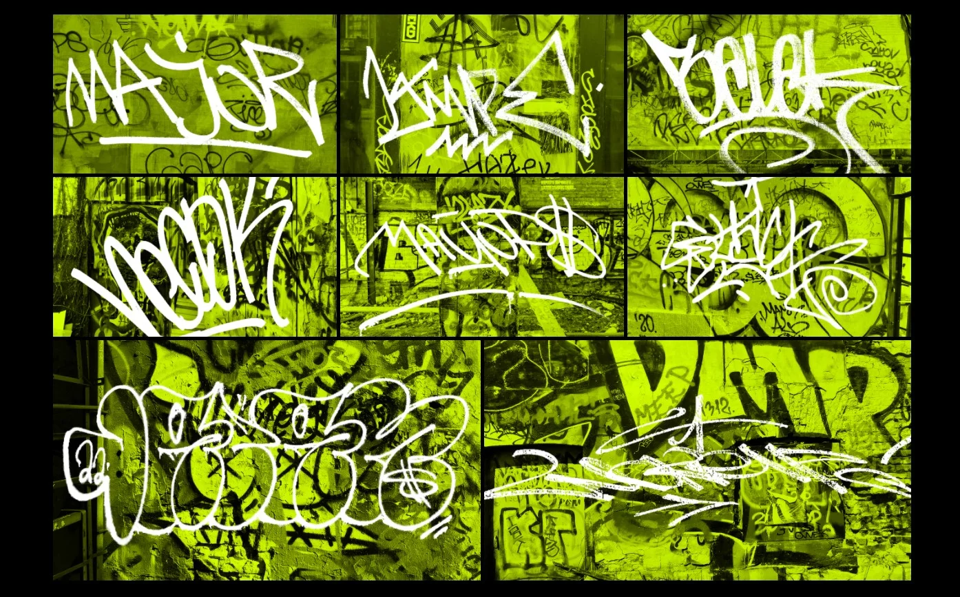 Free Graffiti Tags PNG Pack