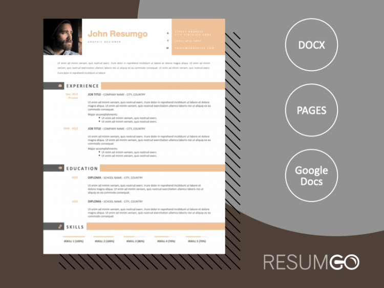 free modern resume templates google docs