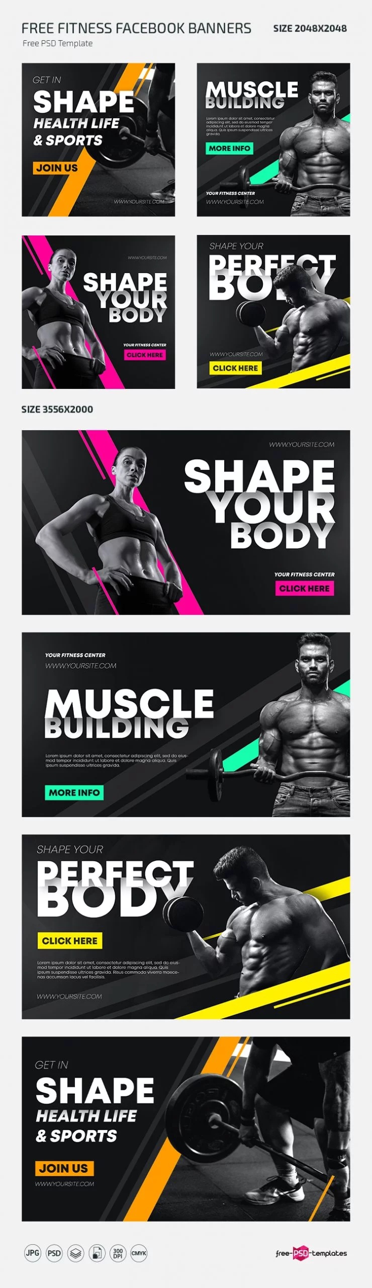 Free Fitness Banners