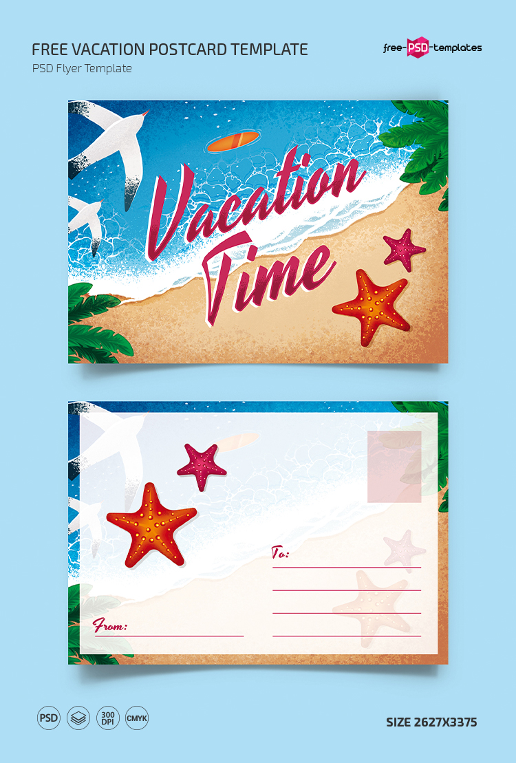 postcard vacation after effects template download