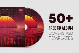 50+ Free CD Album Covers PSD Templates