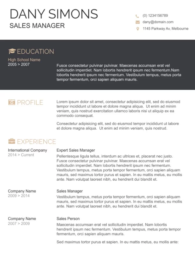 Google Docs RESUME TEMPLATE. CV Template Free. Professional 