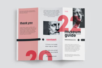 Free Museum Guide Tri-Fold Brochure Template Free Museum Guide Tri-Fold Brochure Template