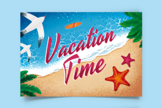 Free Vacation Postcard Template Free Vacation Postcard Template