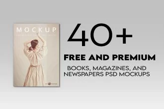 40+ Free and Premium PSD Qualitative Books/ Magazines/ Newspapers MockUps!