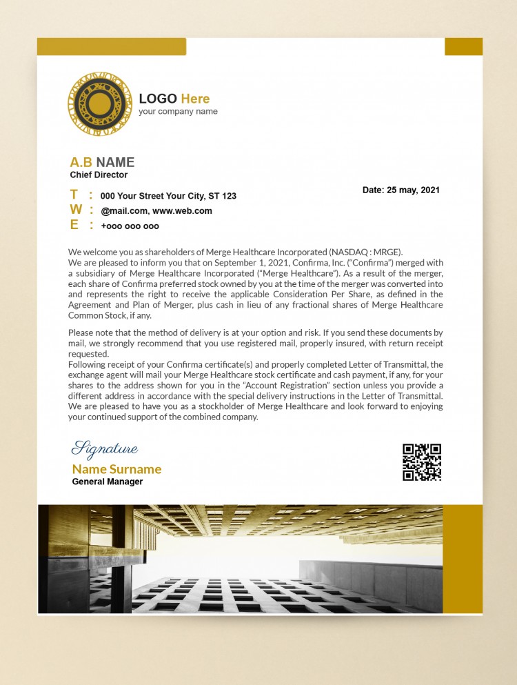 Google Doc Letterhead Template