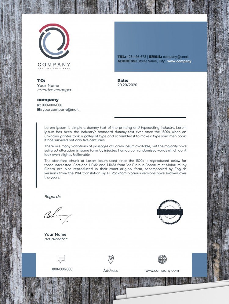 30 Best Free Letterhead Templates in Google Docs – Free PSD Templates