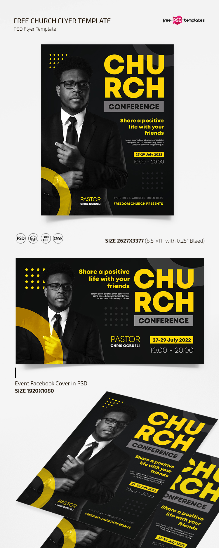free psd church flyer templates for photoshop