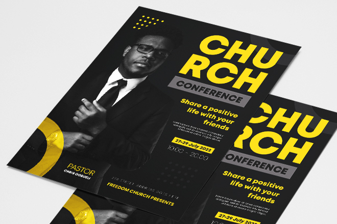 Free Church Flyer Template – Free PSD Templates