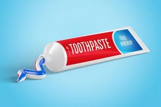 Free Toothpaste Mockup