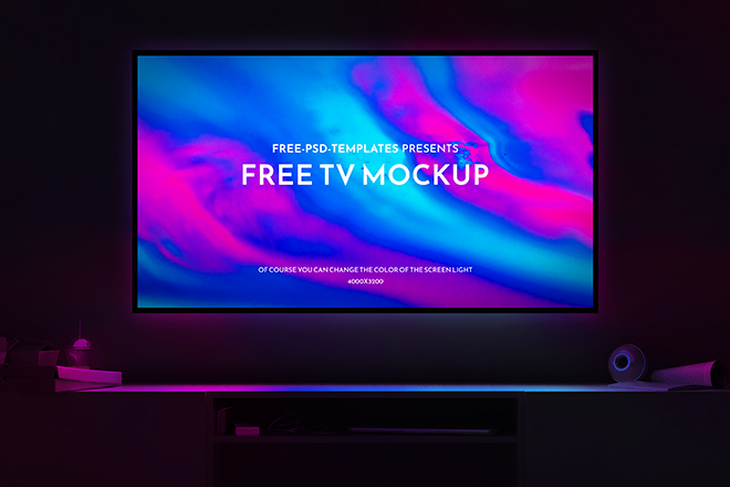 Free TV Mockup – Free PSD Templates
