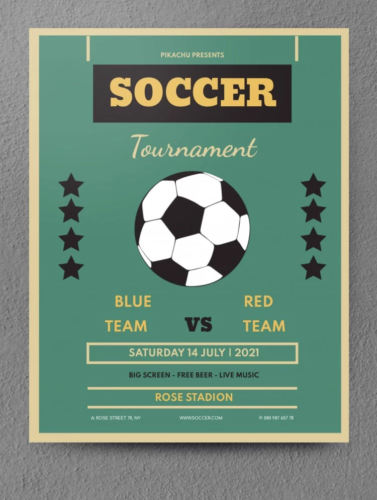 Free Red Football Flyer Template In Google Docs