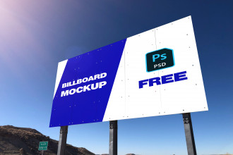 Free Billboard Mockup PSD Template Free Billboard Mockup PSD Template