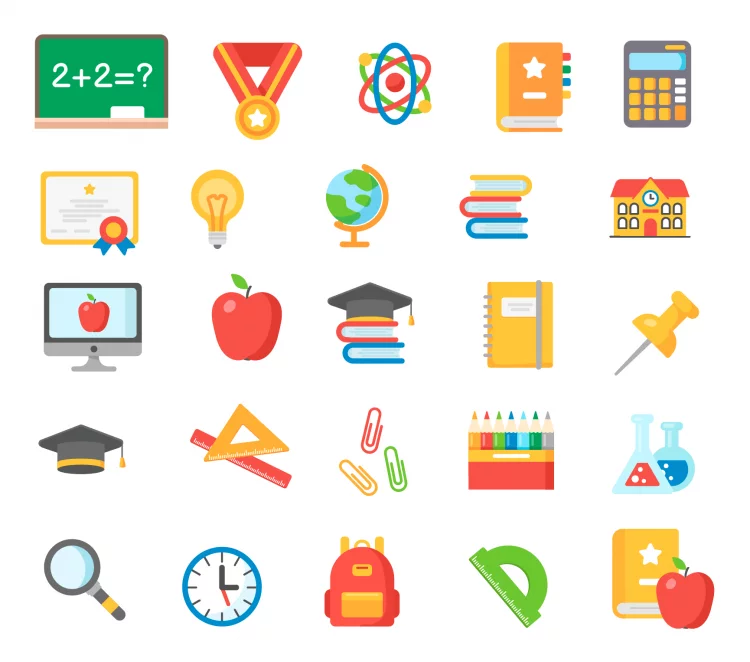 Text editor - Free education icons