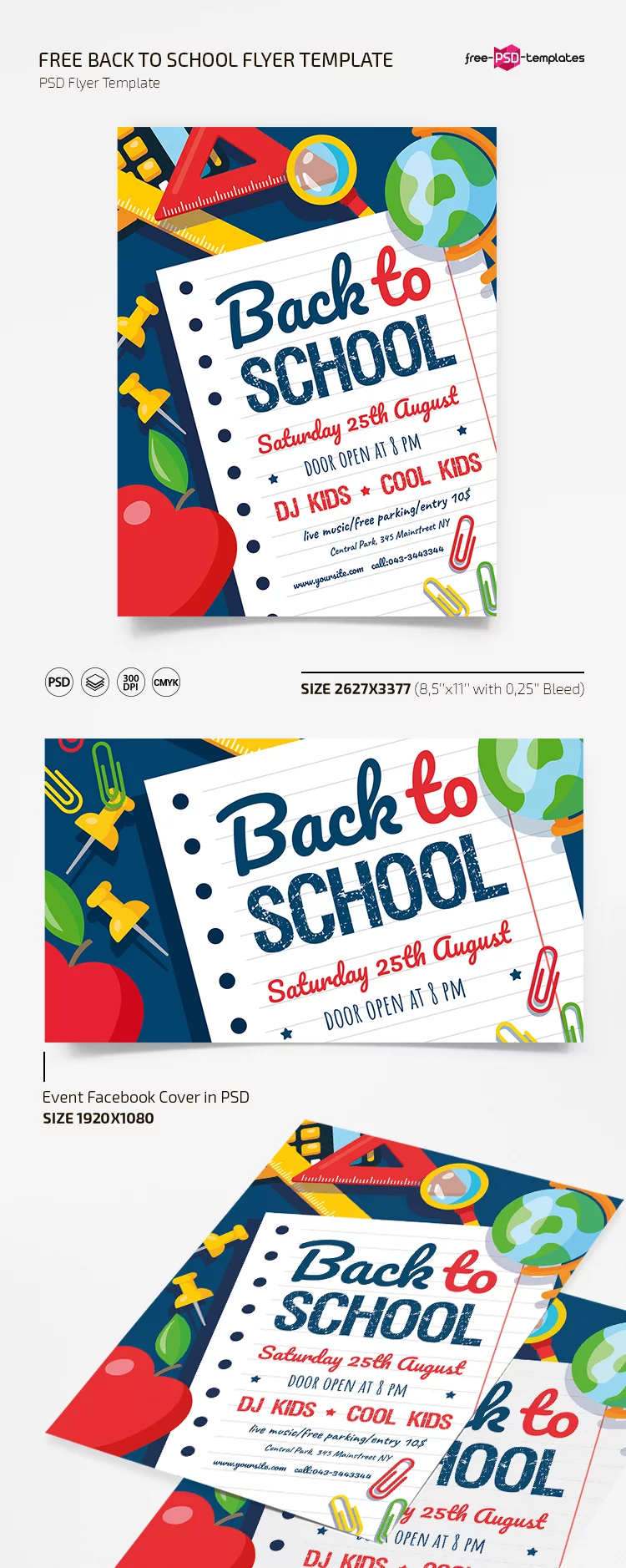 Free Back To School Flyer Template