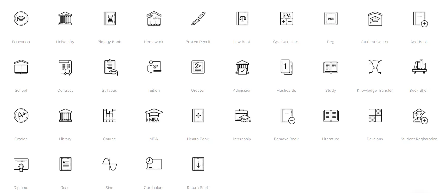 Click - Free education icons