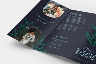 Free Wedding Planner Tri-Fold Brochure Template