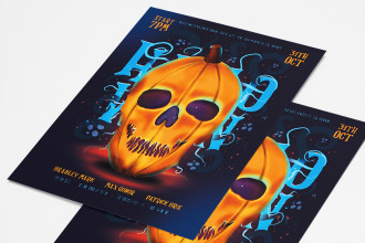 Free Halloween Flyer PSD Template