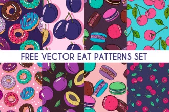 Free Food Patterns Set