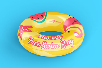 Free Swim Ring Mockup Free Swim Ring Mockup