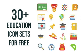 30 Free Education Icon Sets