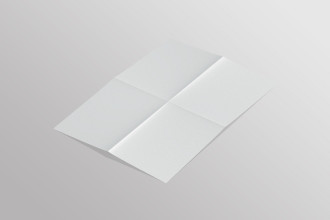 Free Folded Paper Mockup PSD Template
