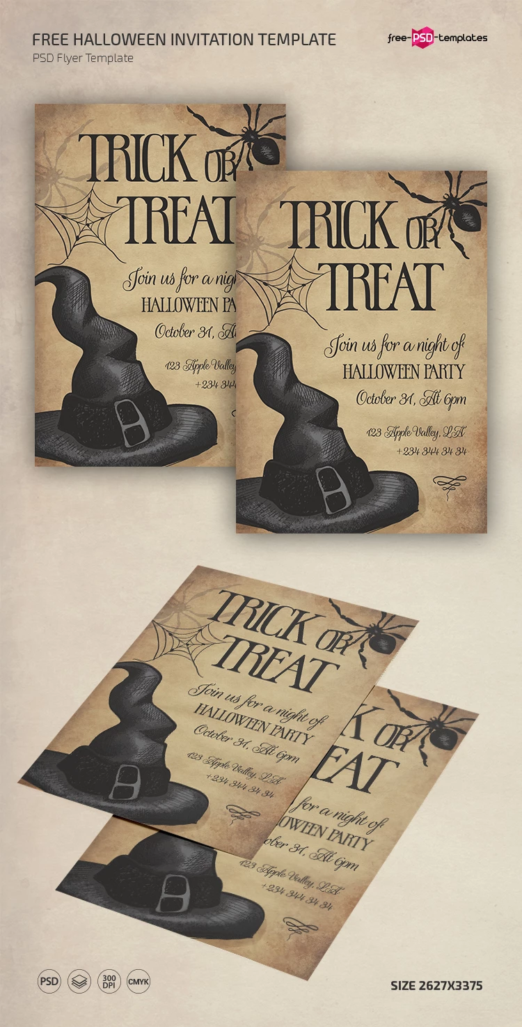 Free Halloween Invitation Template