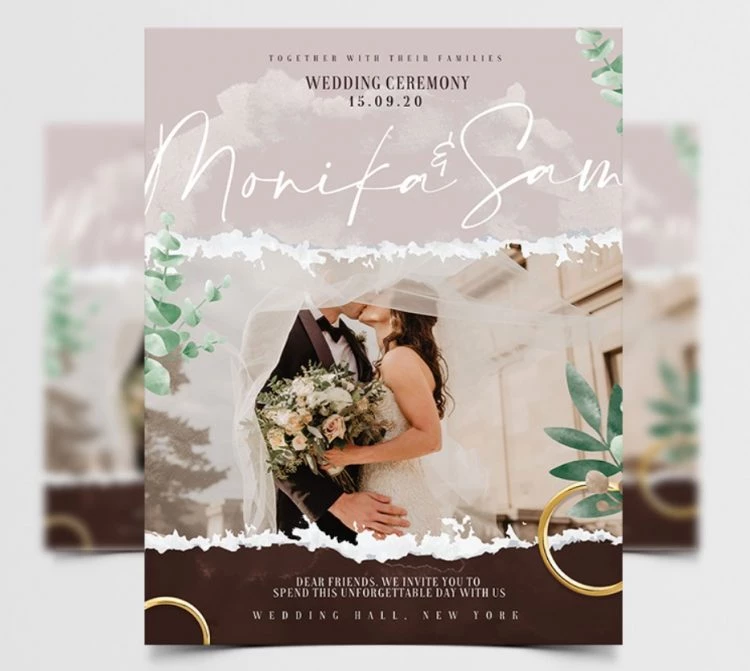 30+Best Free Wedding Invitation Templates in PSD – Free PSD Templates