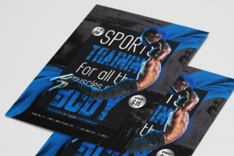 Free Sport Flyer PSD Template Free Sport Flyer PSD Template
