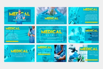 9 Free Medical Clinic Facebook Banner Set