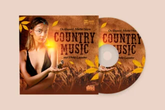 Free Country Music CD Cover PSD Template