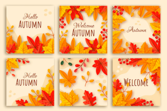 Free Autumn Background Set Free Autumn Background Set