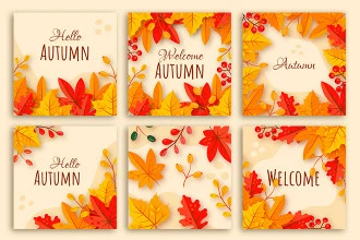 Free Autumn Background Set