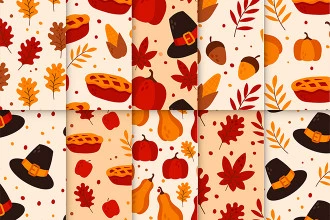 Free Thanksgiving Patterns Set
