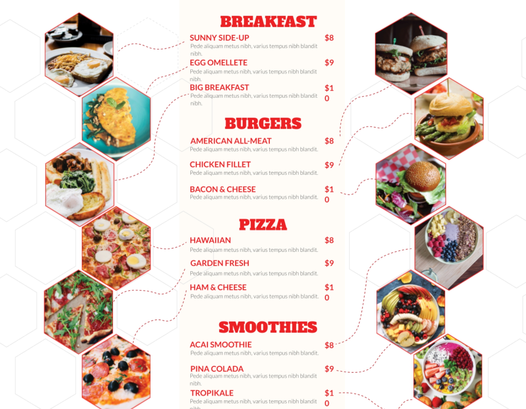 22 Free Google Docs Restaurant Templates  Free PSD Templates For Menu Template Google Docs