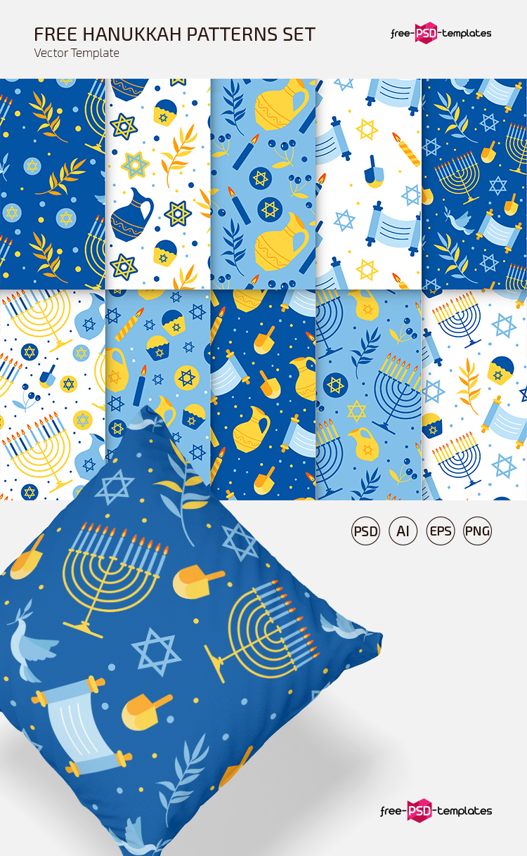 Free Hanukkah Patterns Set