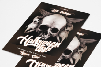 Free Halloween Party Flyer PSD Template Free Halloween Party Flyer PSD Template