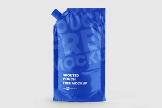 Free Spouted Pouch Mockup