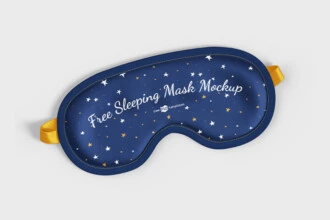Free Sleeping Mask Mockup Set