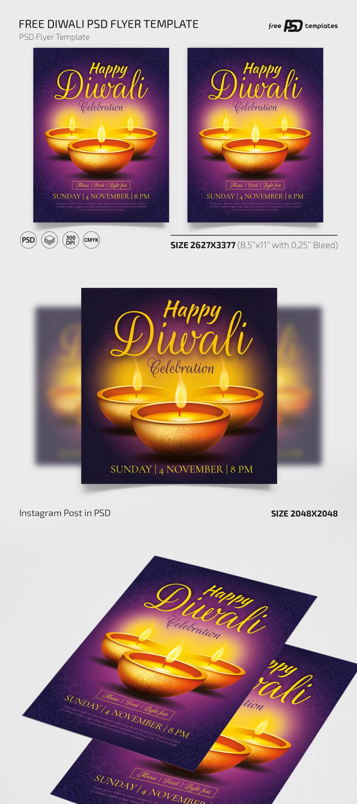 Free Diwali Flyer Templates