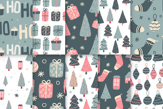 Free Christmas Patterns Set